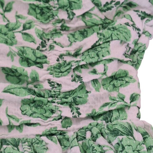 Joie girls smocked floral print dress green cotton lined cottage - Picture 16 of 16